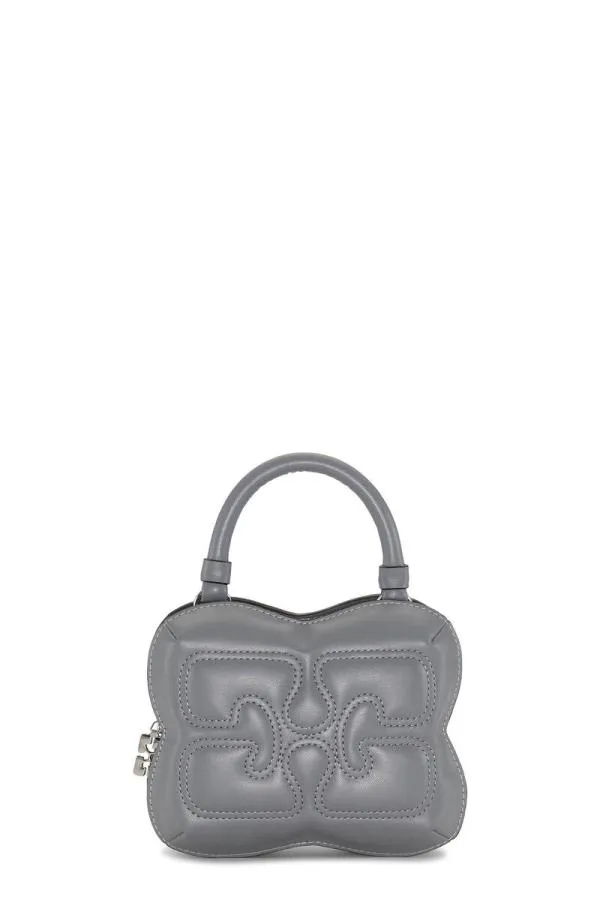 AccessoriesBags GANNI Mini Bags Small Grey Butterfly Crossbody Bag Frost Gray