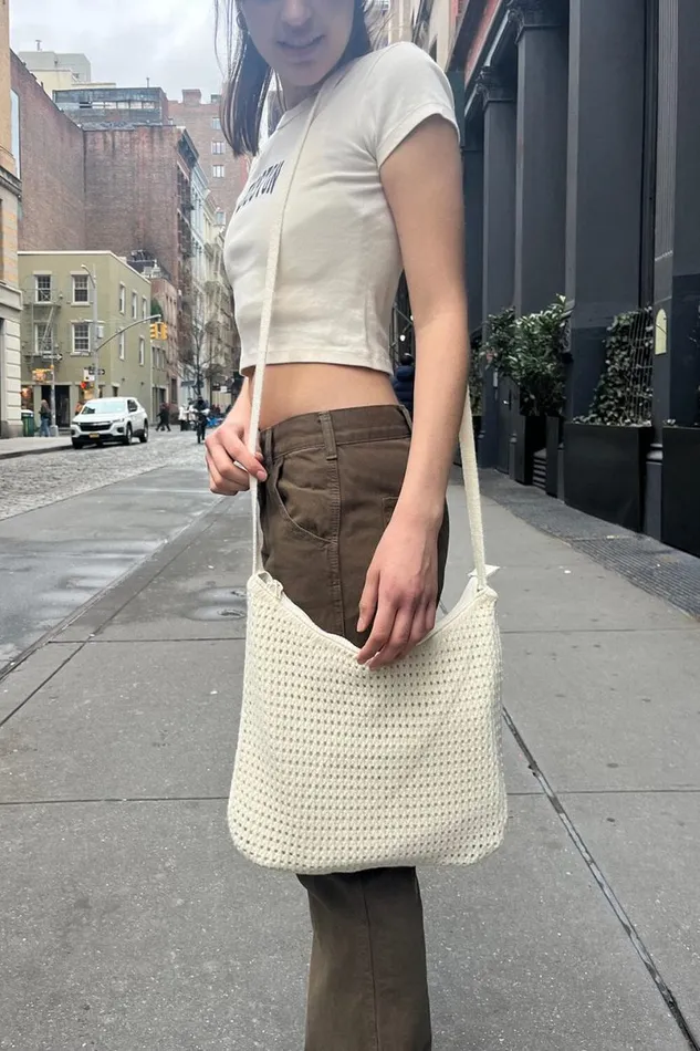 Accessories Knit Shoulder Bag Brandy Melville BAGS and BACKPACKS