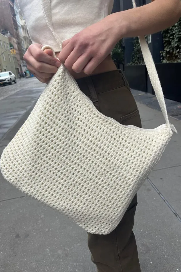 Accessories Knit Shoulder Bag Brandy Melville BAGS and BACKPACKS