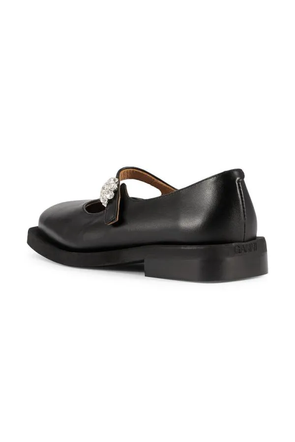 AccessoriesShoes GANNI Flats Mary Jane Ballerinas Black AccessoriesShoes GANNI Flats Mary Jane Ballerinas Black