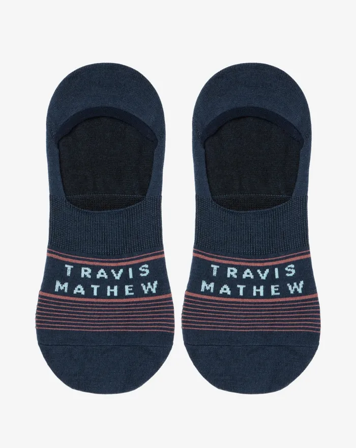 Accessories Socks TravisMathew MESSAGE IN A BOTTLE NO SHOW SOCK Mood Indigo