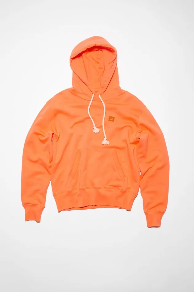 Acne Studios Hooded Sweatshirt 8211 Regular Fit Mandarin Orange Men Sweatshirts