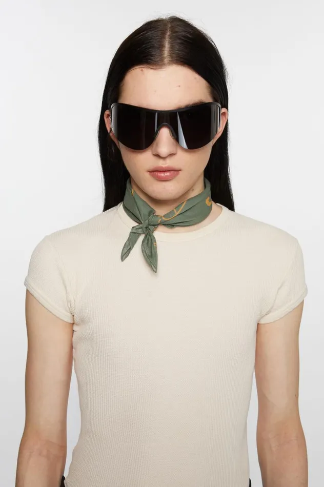 Acne Studios Light Print Scarf Greenhoney Yellow Men Scarves