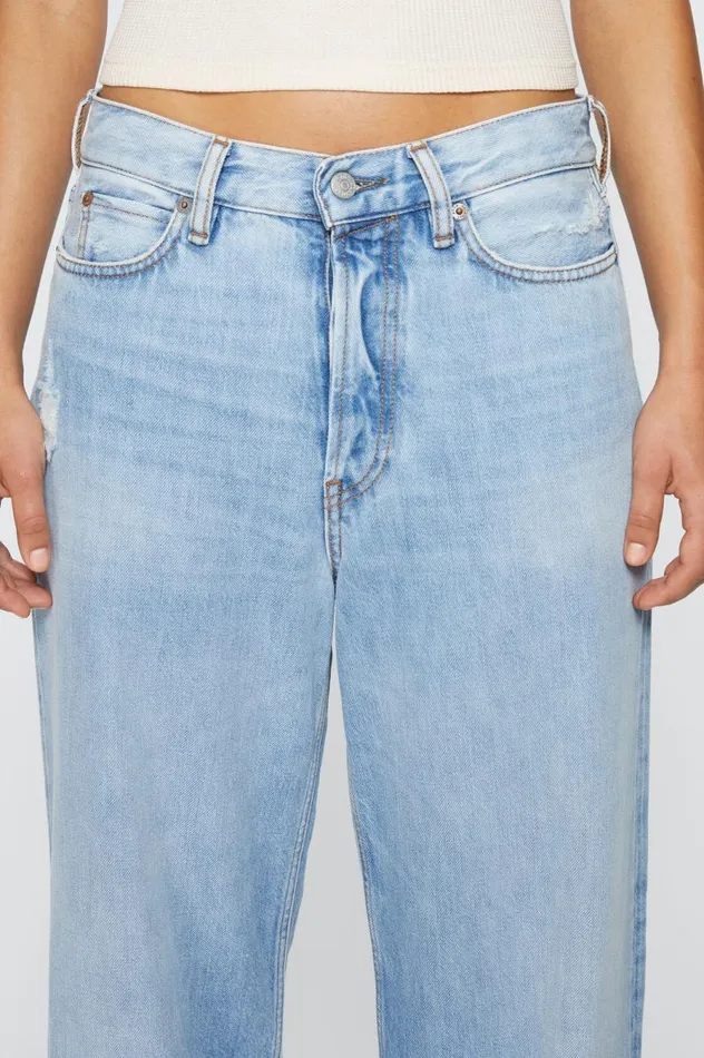 Acne Studios Loose Fit Jeans 8211 1981F Light Blue Women Jeans