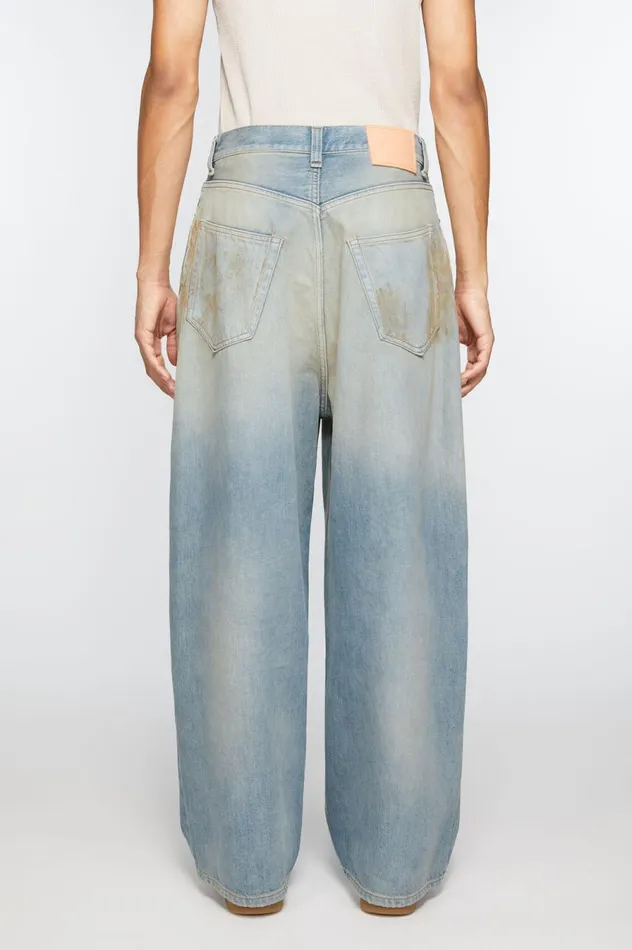 Acne Studios Super Baggy Fit Jeans 8211 2023 Mid Blue Women Jeans