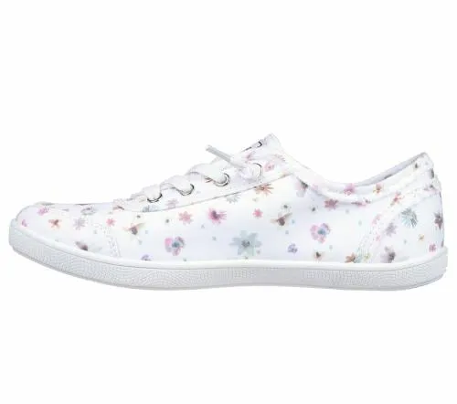 BOBS B Cute 8211 Painted Petals White Multi Women SKECHERS SlipOn