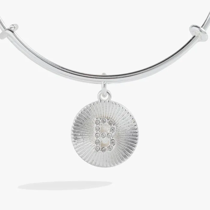 Bracelets Women Alex And Ani Initial B Pave Starburst Texture Bangle Gold
