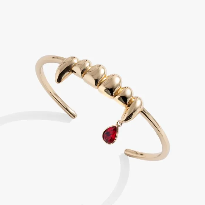 Bracelets Women Alex And Ani Vampire Teeth Cuff Gold