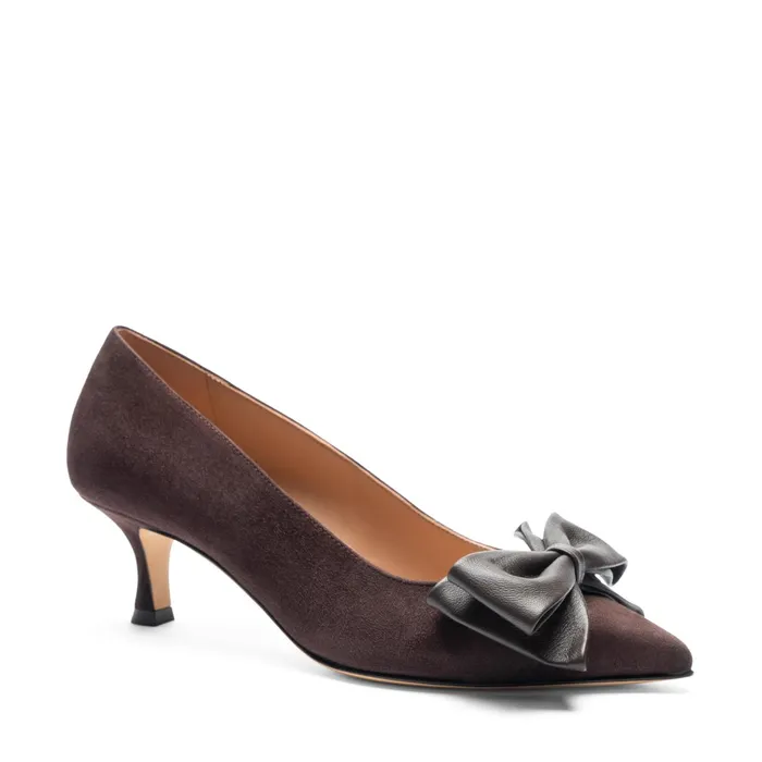 Bruno Magli Nadia Pump Brown Suede Women Pumps
