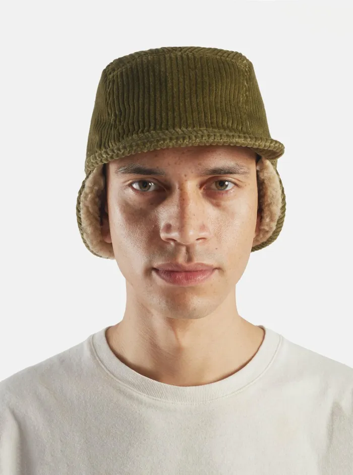 Cableami 5w Cap In Olive Corduroy Men Universal Works Hats