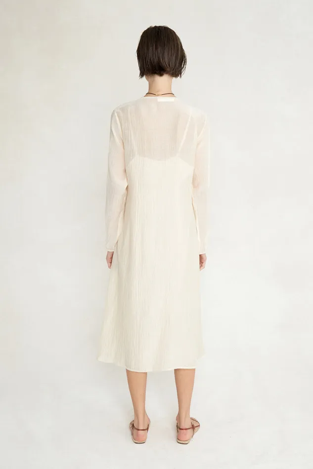 Chan Luu Dresses Heather Wrap Dress Antique White 8211 Women