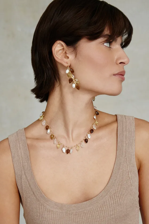 Chan Luu Earrings Delphine Drop Earrings Natural Mix 8211 Women