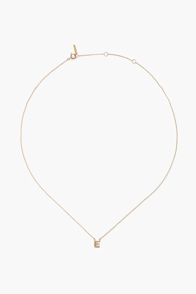 Chan Luu Necklaces 14k Gold And White Diamond Initial Necklace 8211 Women