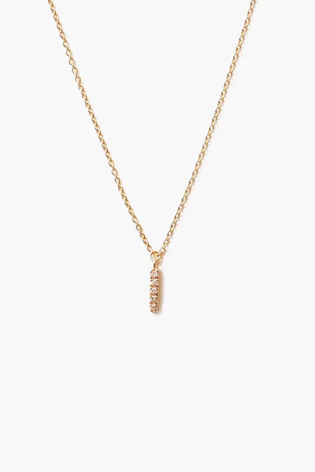 Chan Luu Necklaces 14k Gold And White Diamond Initial Necklace 8211 Women
