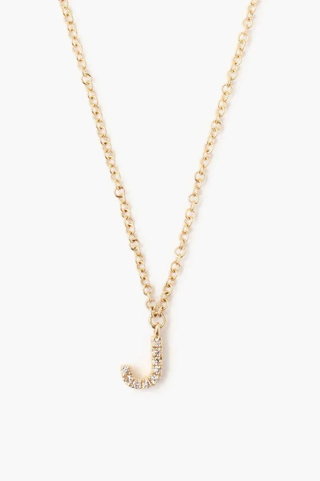 Chan Luu Necklaces 14k Gold And White Diamond Initial Necklace 8211 Women