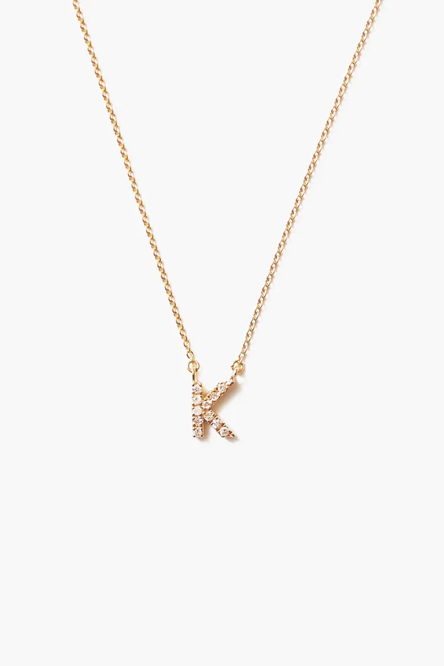 Chan Luu Necklaces 14k Gold And White Diamond Initial Necklace 8211 Women