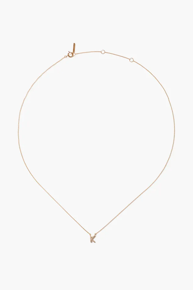 Chan Luu Necklaces 14k Gold And White Diamond Initial Necklace 8211 Women