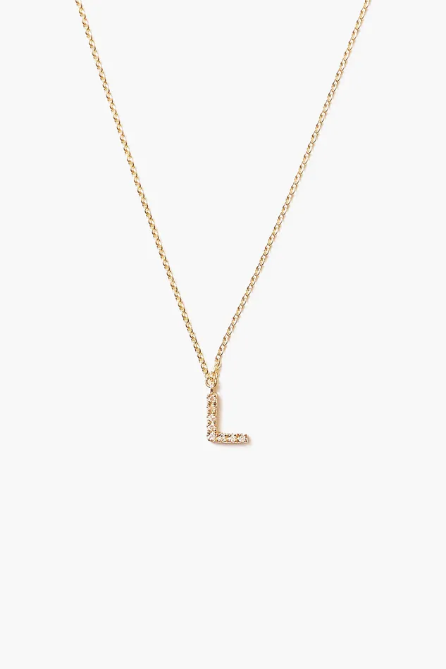 Chan Luu Necklaces 14k Gold And White Diamond Initial Necklace 8211 Women