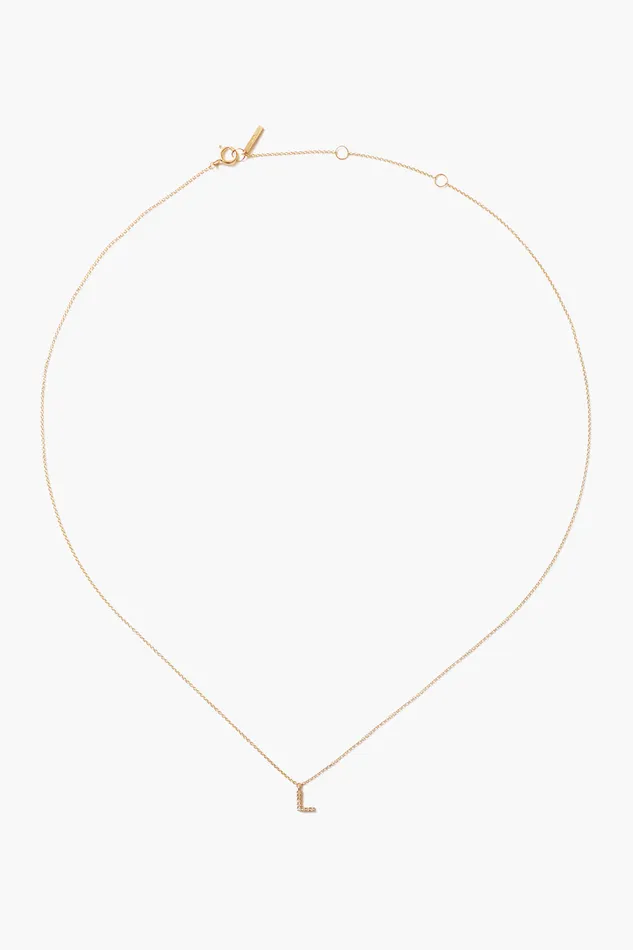 Chan Luu Necklaces 14k Gold And White Diamond Initial Necklace 8211 Women