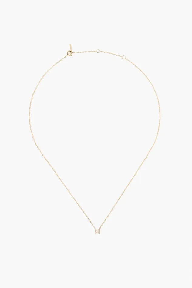 Chan Luu Necklaces 14k Gold And White Diamond Initial Necklace 8211 Women