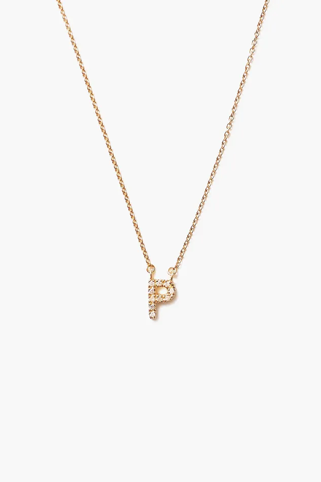 Chan Luu Necklaces 14k Gold And White Diamond Initial Necklace 8211 Women