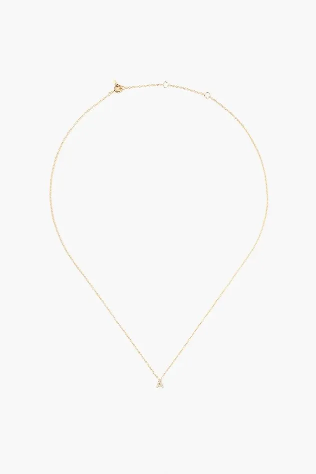Chan Luu Necklaces 14k Gold And White Diamond Initial Necklace 8211 Women