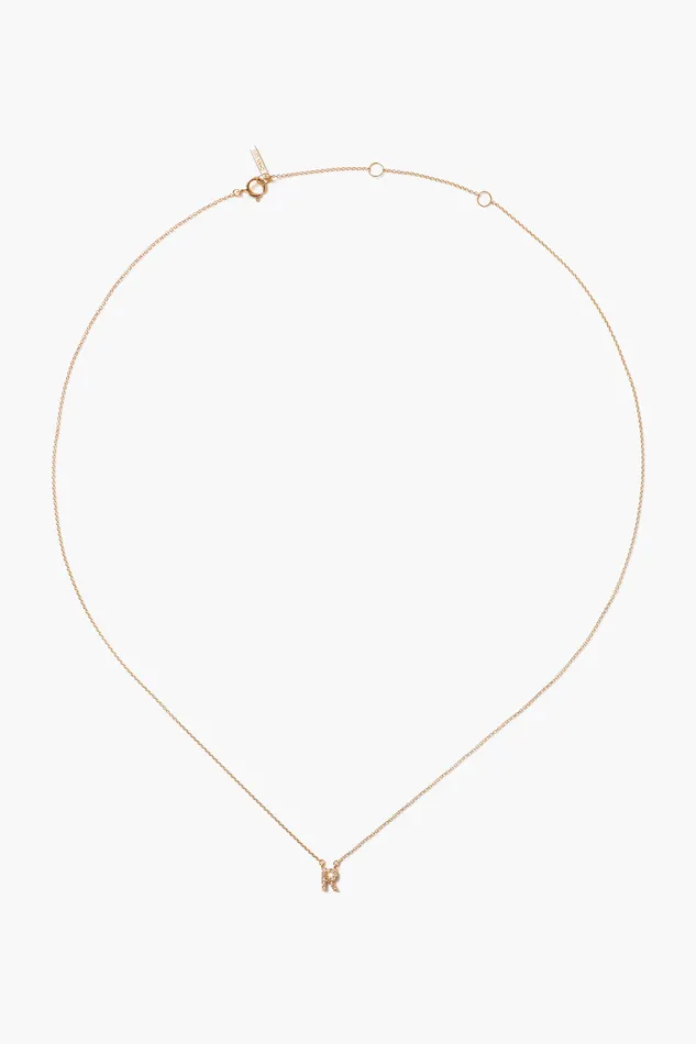 Chan Luu Necklaces 14k Gold And White Diamond Initial Necklace 8211 Women