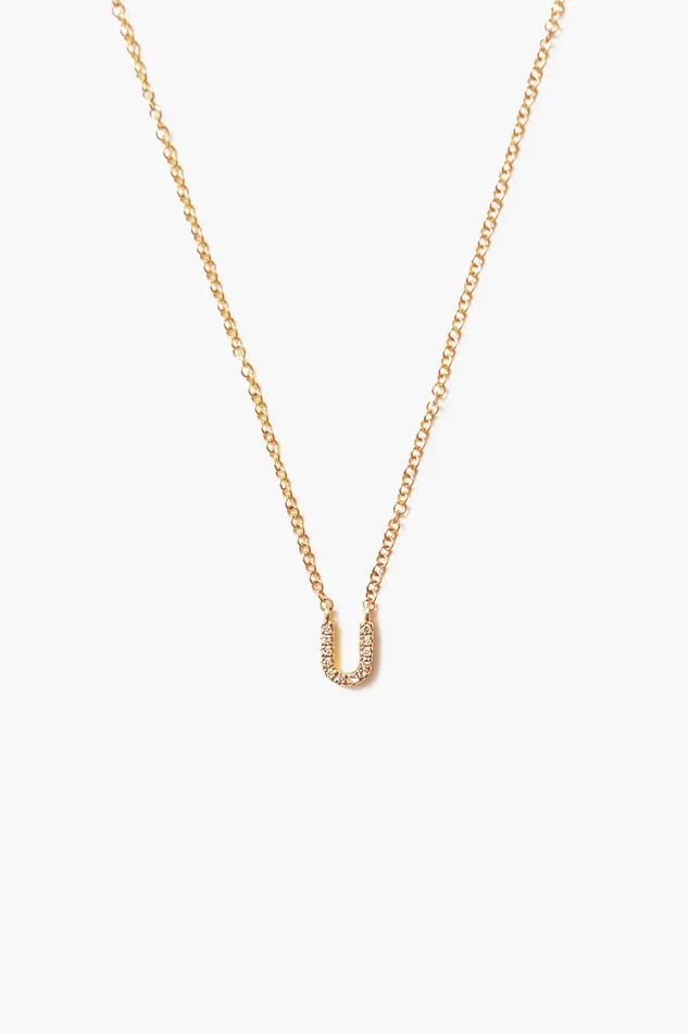 Chan Luu Necklaces 14k Gold And White Diamond Initial Necklace 8211 Women