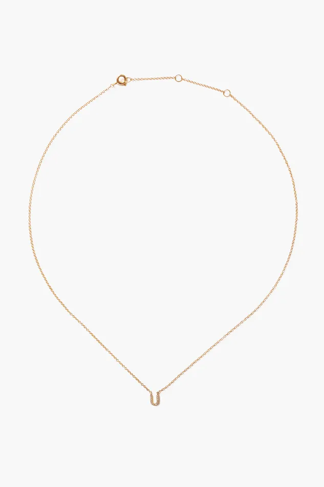 Chan Luu Necklaces 14k Gold And White Diamond Initial Necklace 8211 Women