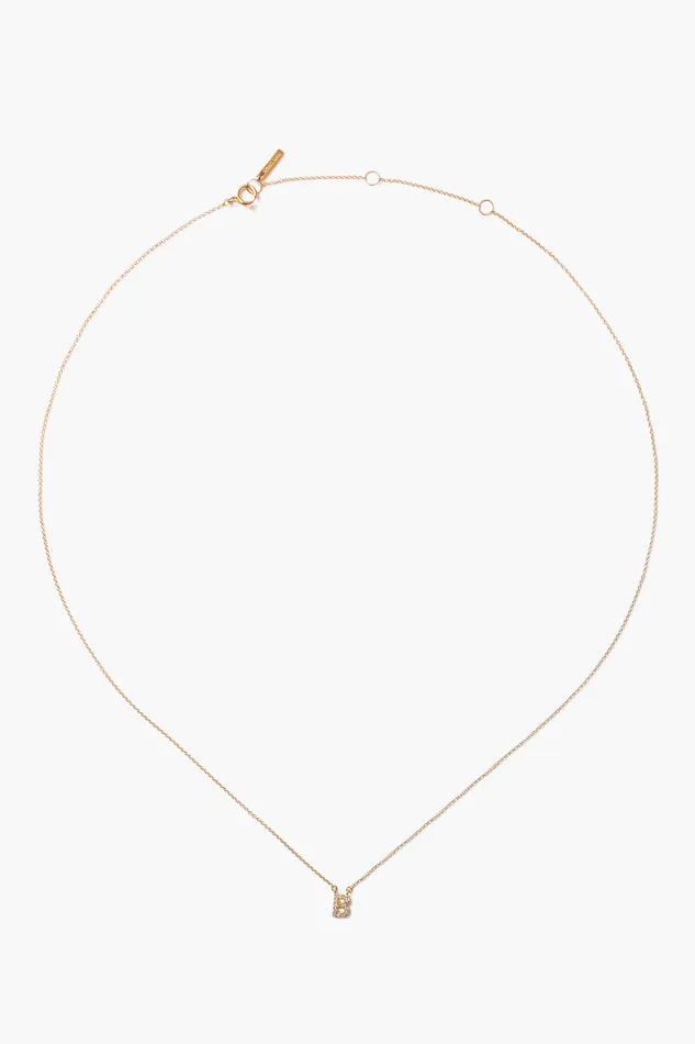 Chan Luu Necklaces 14k Gold And White Diamond Initial Necklace 8211 Women