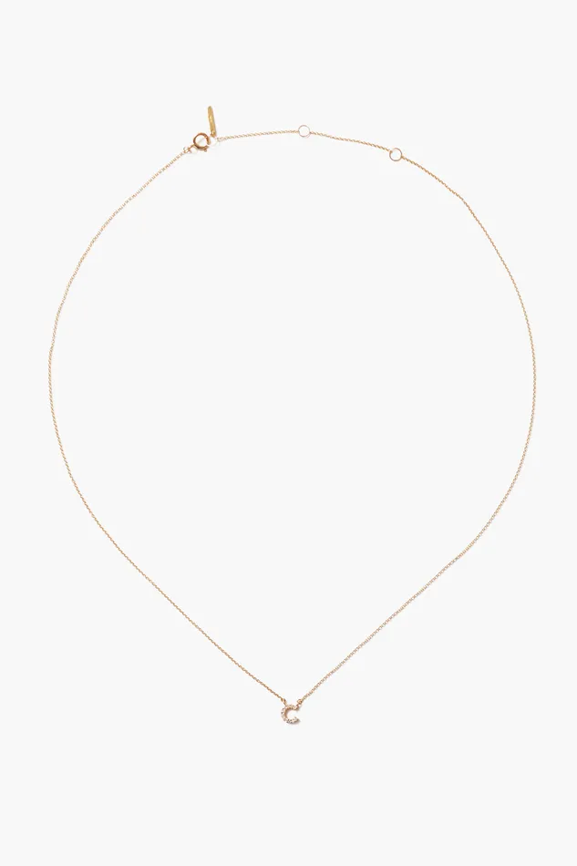 Chan Luu Necklaces 14k Gold And White Diamond Initial Necklace 8211 Women