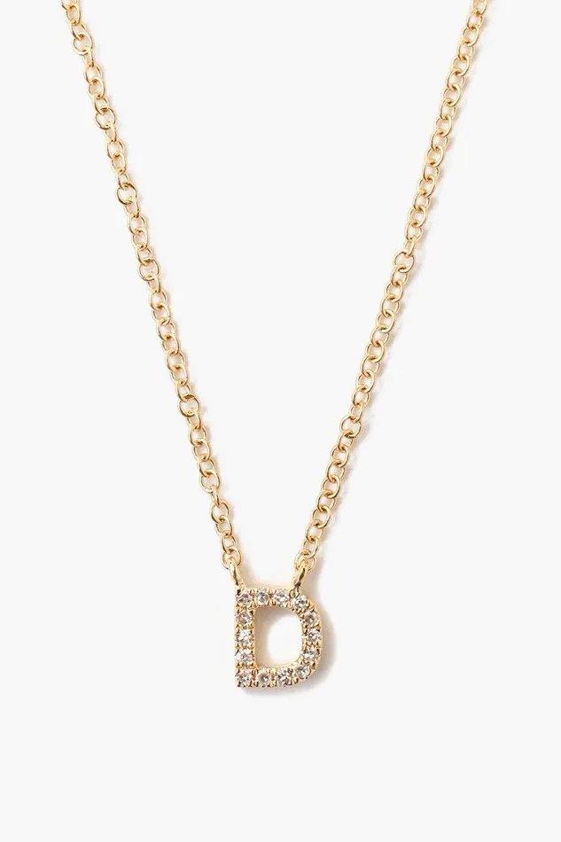 Chan Luu Necklaces 14k Gold And White Diamond Initial Necklace 8211 Women