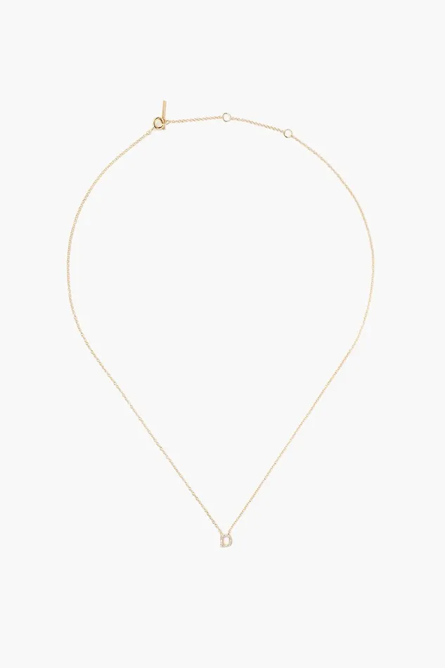 Chan Luu Necklaces 14k Gold And White Diamond Initial Necklace 8211 Women