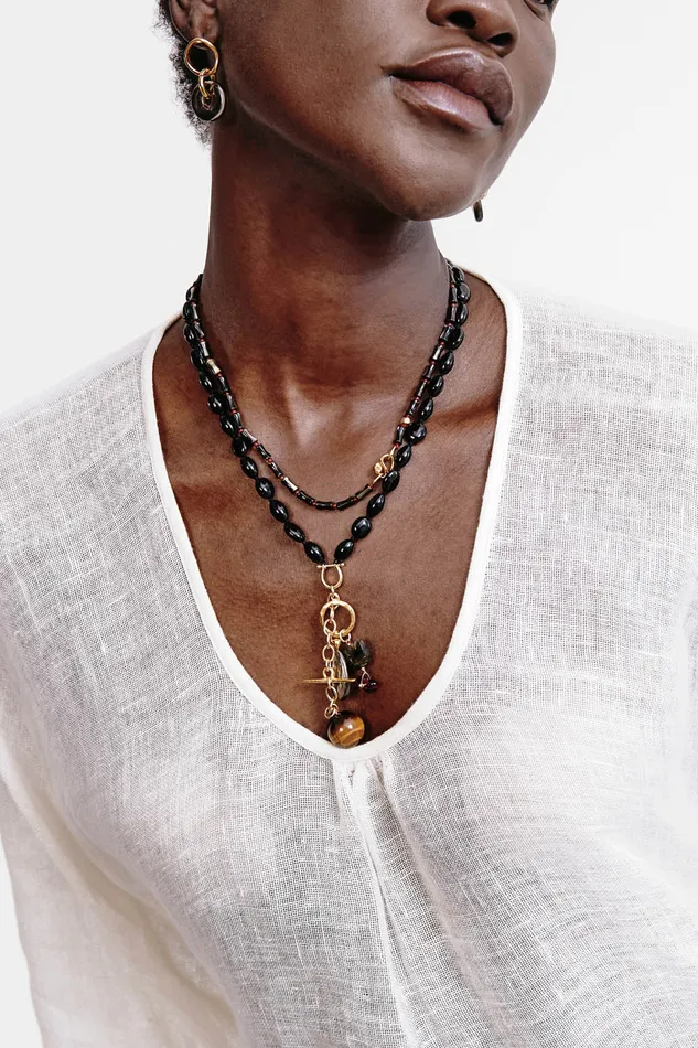 Chan Luu Necklaces Alexandria Necklace Black Mix 8211 Women