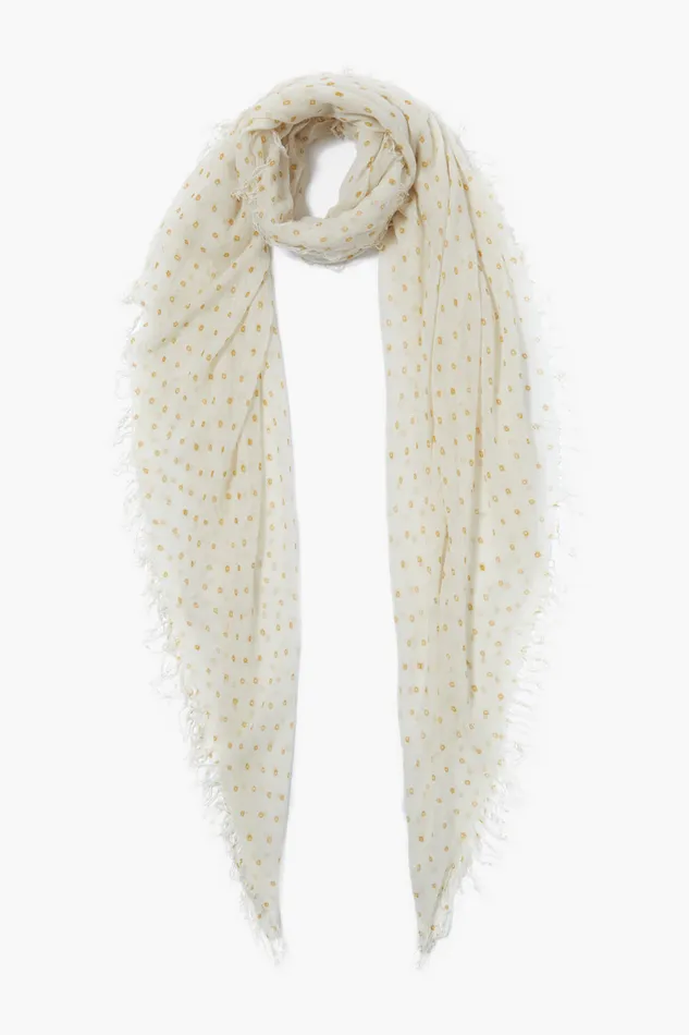 Chan Luu Scarves Cashmere And Silk Scarf Honey Dot 8211 Women