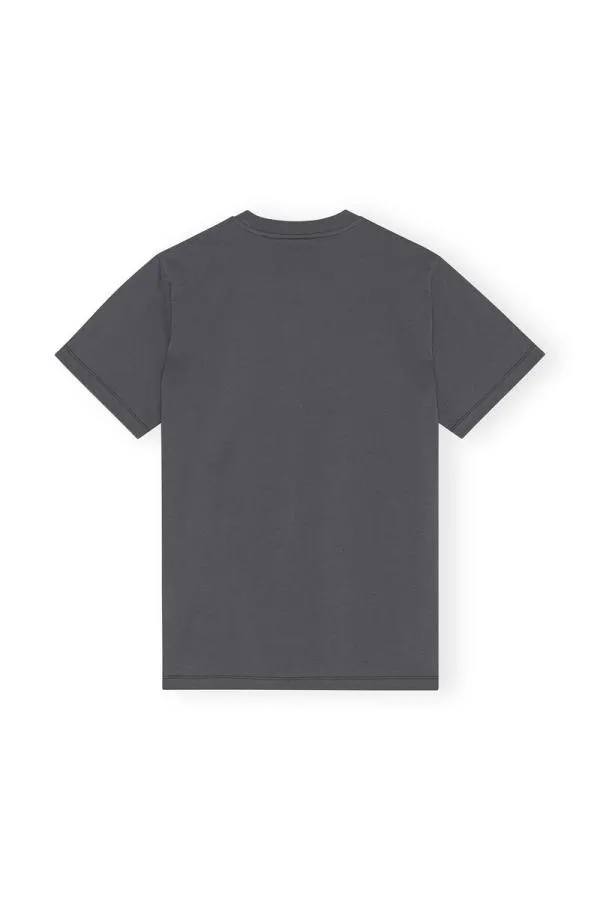 Clothing GANNI TShirts Relaxed Tshirt Volcanic Ash Clothing GANNI TShirts Relaxed Tshirt Volcanic Ash