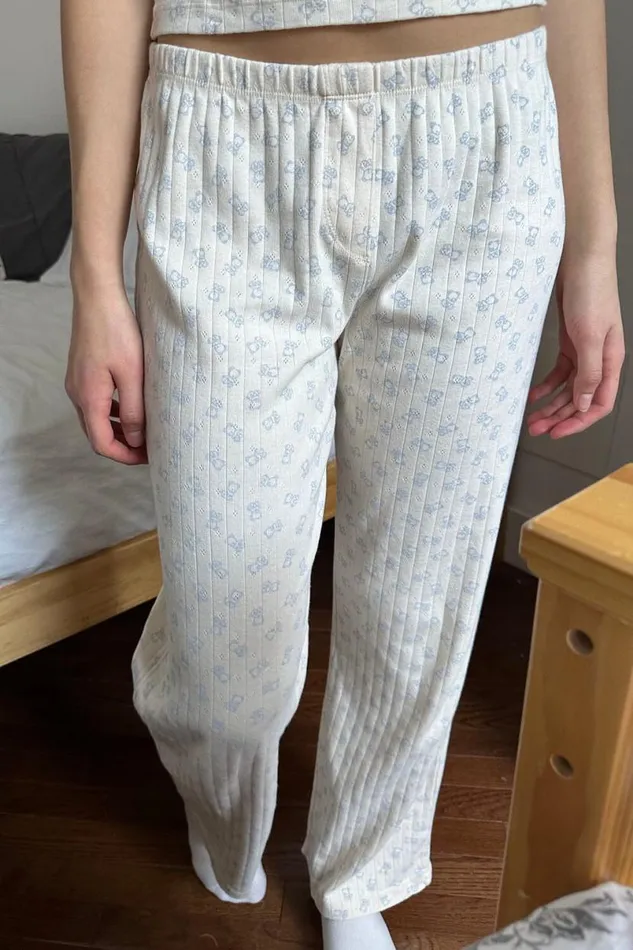 Clothing Keira Teddy Bear Sweatpants Brandy Melville SWEATPANTS and SWEATSHIRTS