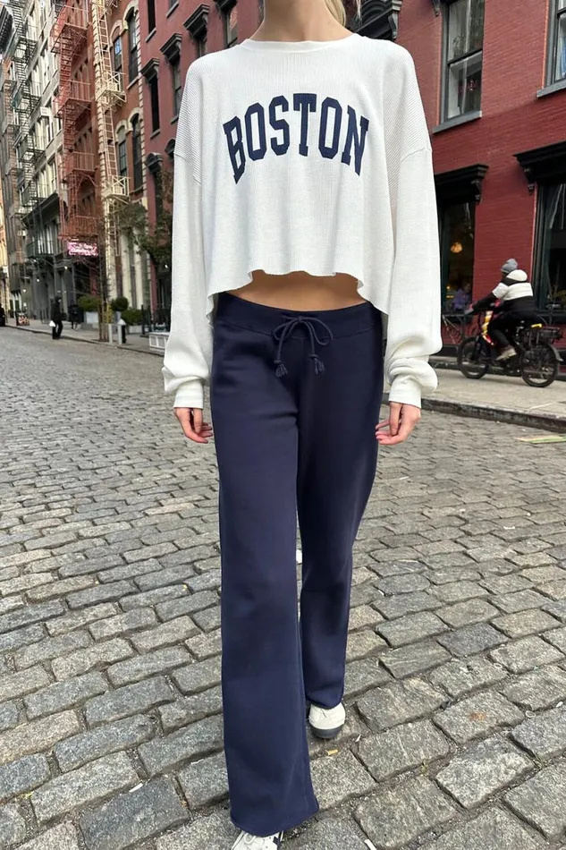Clothing Rainey Cotton Sweatpants Brandy Melville SWEATPANTS and SWEATSHIRTS