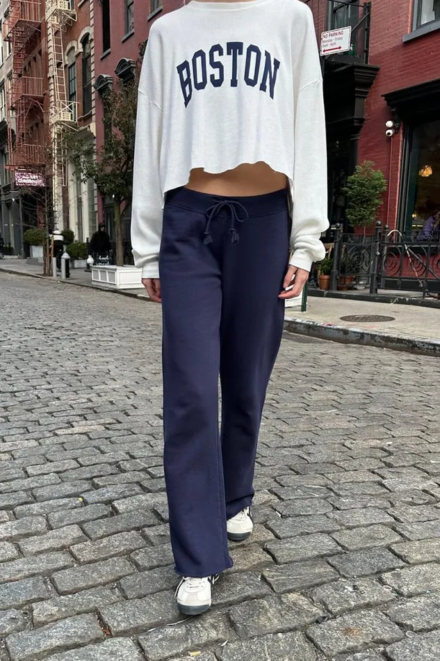 Clothing Rainey Cotton Sweatpants Brandy Melville SWEATPANTS and SWEATSHIRTS