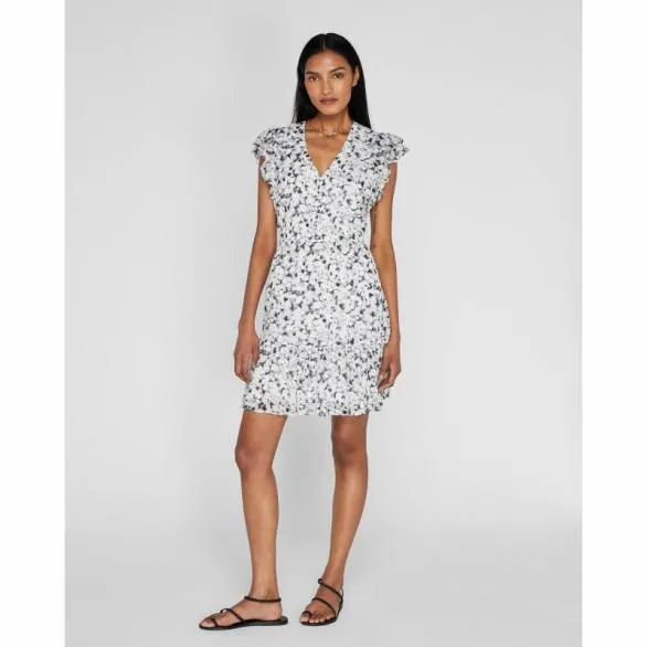 Club Monaco Dresses and Jumpsuits Flutter Sleeve Floral Print Day Dress Black Mix 8211 Women Club Monaco Dresses and Jumpsuits Flutter Sleeve Floral Print Day Dress Black Mix 8211 Women
