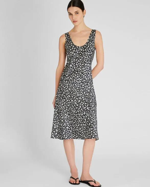 Club Monaco Dresses and Jumpsuits Printed Scoop Neck Midi Slip Dress Black 8211 Women Club Monaco Dresses and Jumpsuits Printed Scoop Neck Midi Slip Dress Black 8211 Women