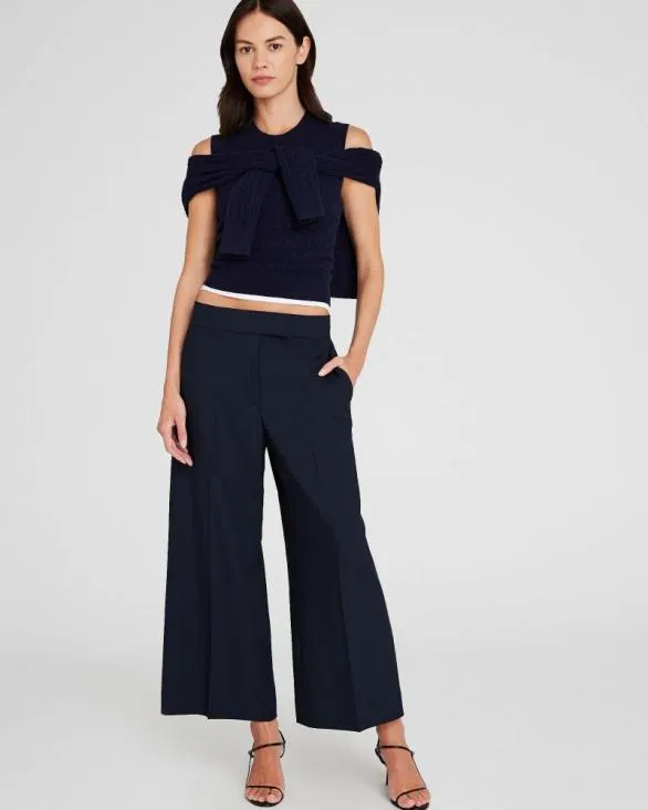Club Monaco Pants WideLeg Borrem Pant Navy 8211 Women