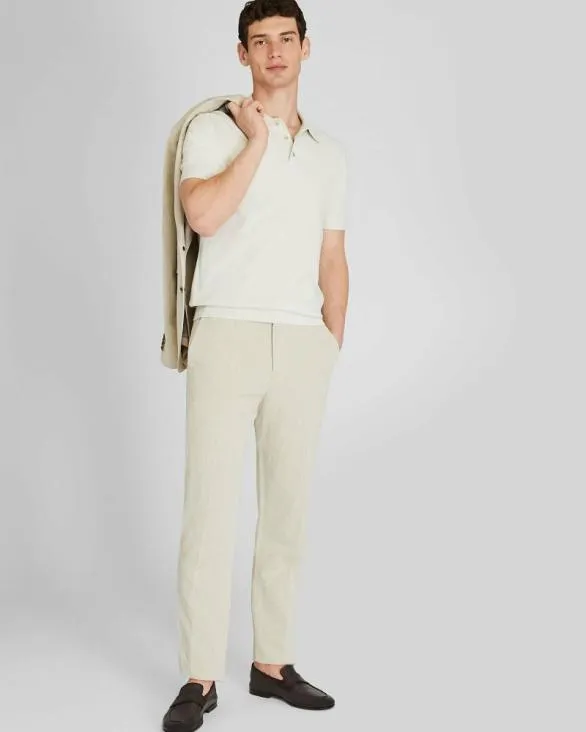 Club Monaco Polos Short Sleeve Boucl Polo Off White 8211 Men