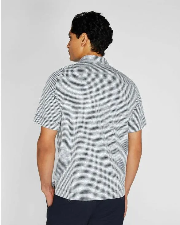 Club Monaco Shirts Seersucker Knit Popover White 8211 Men