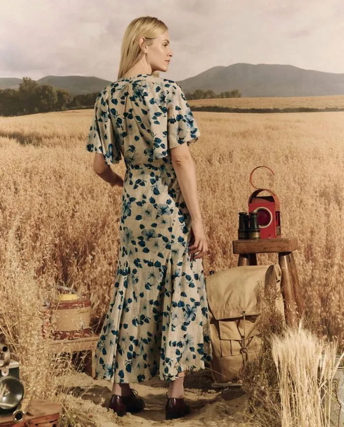 Collection The Great The Crescent Dress Deep Meadow Floral