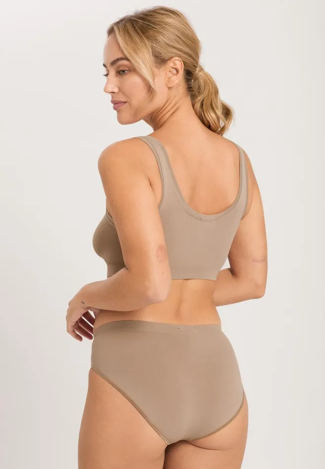 Crop Top Deep Taupe Women HANRO Wireless Bras