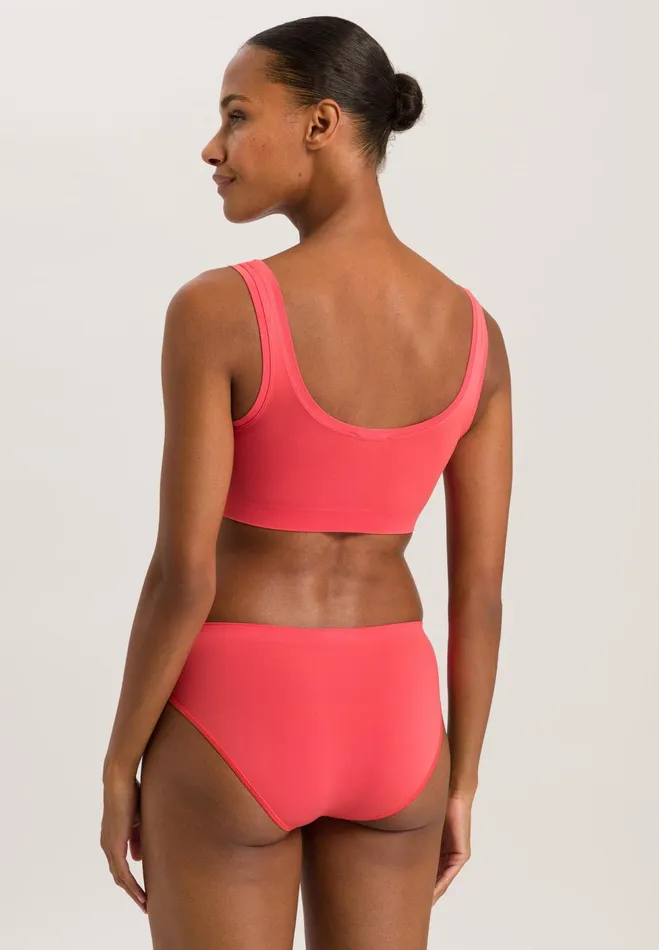 Crop Top Juicy Melon Women HANRO Wireless Bras