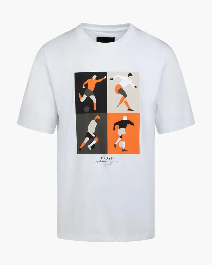 Cruyff Cruyff Turn Tee White Men TShirts and Polo039s