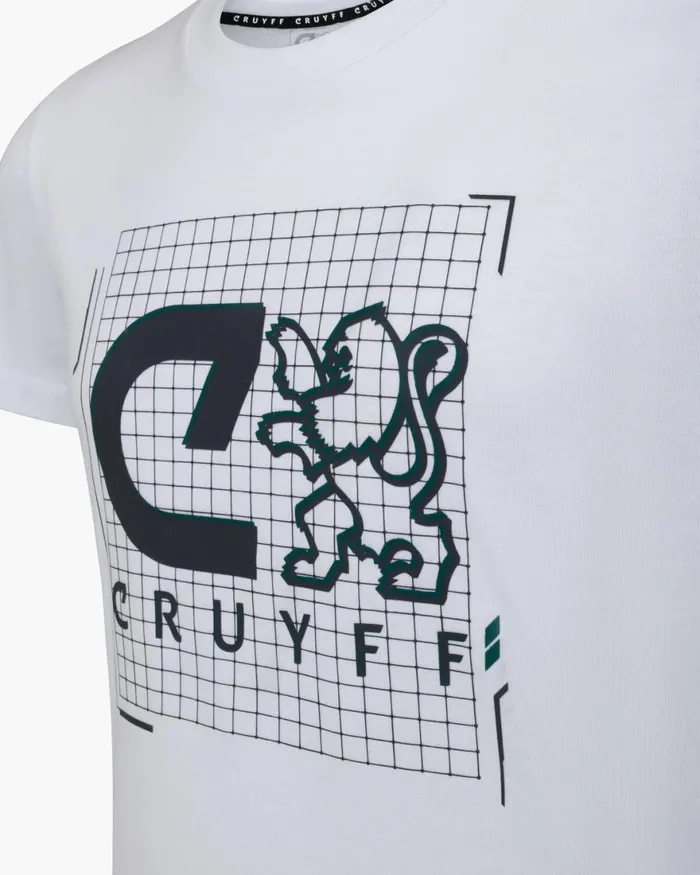 Cruyff Perform SS Top White Junior Tshirts