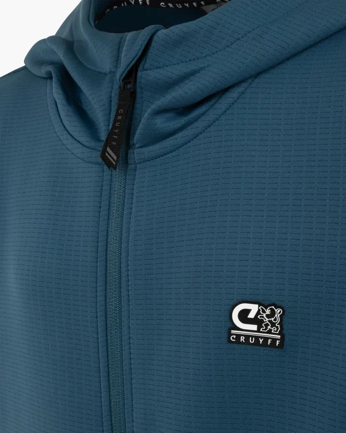 Cruyff Vital Zip Through Teal Junior Sweats and Hoodies Cruyff Vital Zip Through Teal Junior Sweats and Hoodies